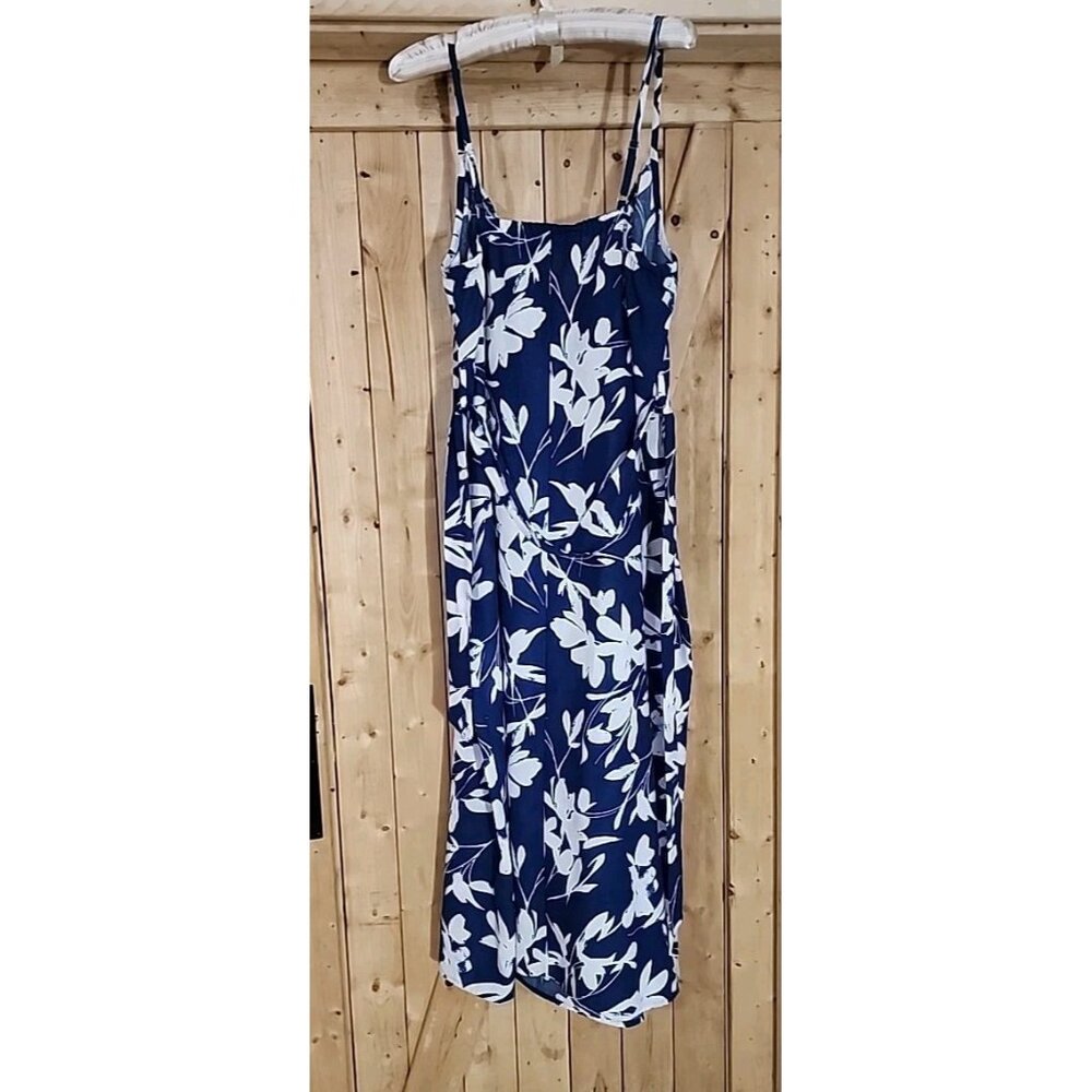 Floral Maxi Dress Emma & Michele beach cruise keyhole Belt Summer Vacation Dress